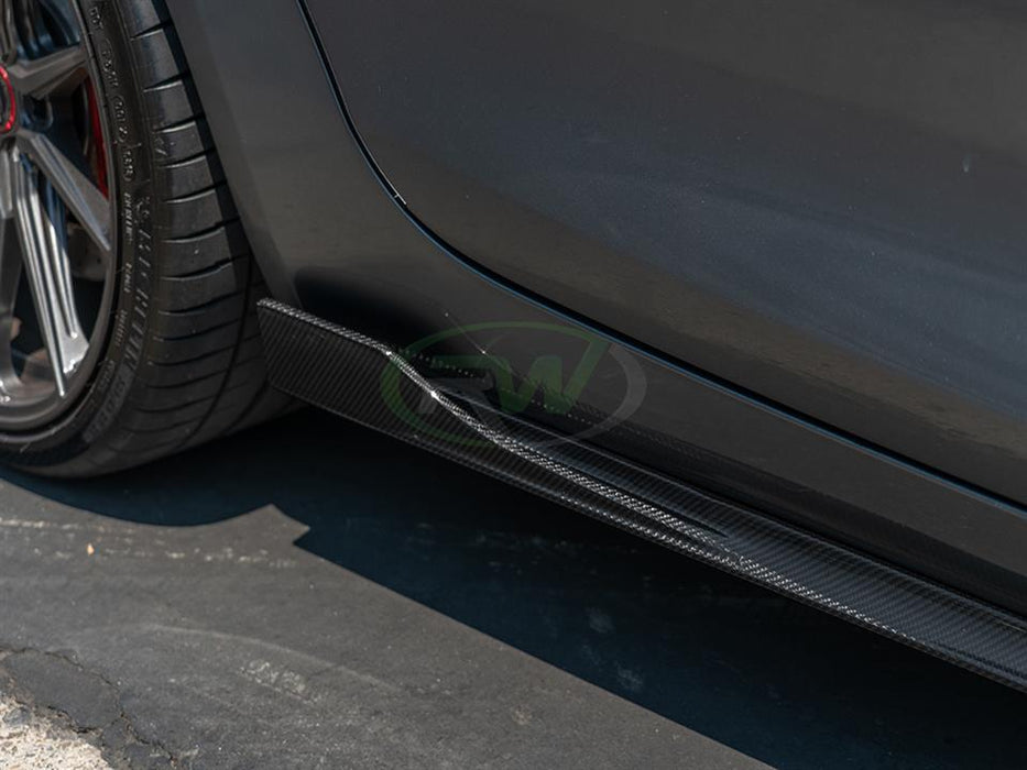 Mercedes C190 GT/GTS CF Side Skirt Extensions