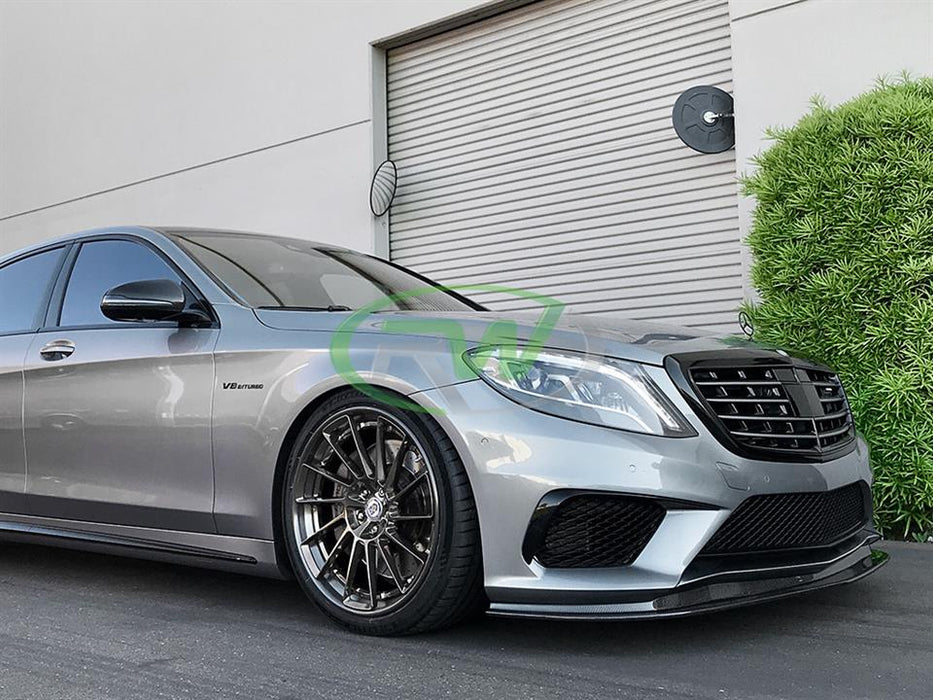 Mercedes W222 S63 Carbon Fiber Front Lip Spoiler