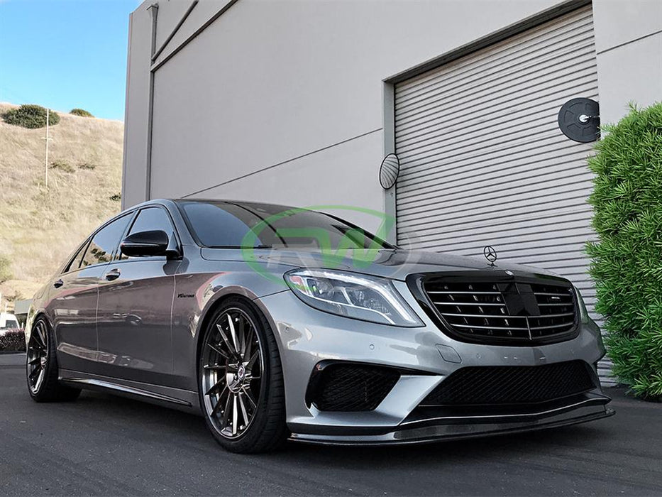 Mercedes W222 S63 Carbon Fiber Front Lip Spoiler