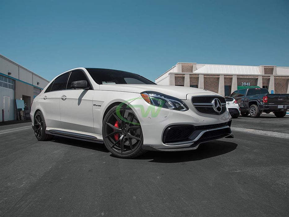 Mercedes W212 E63 14+ CF Side Skirt Extensions