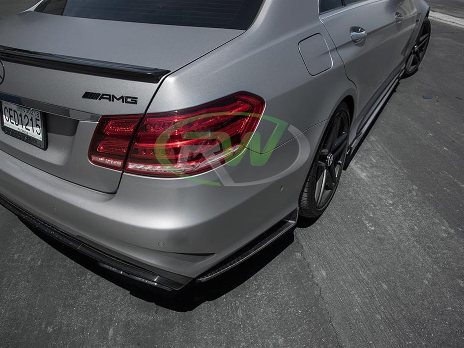 Mercedes W212 E63 14+ CF Rear Bumper Splitters