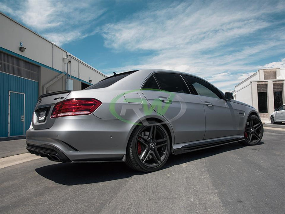 Mercedes W212 E63 14+ CF Side Skirt Extensions