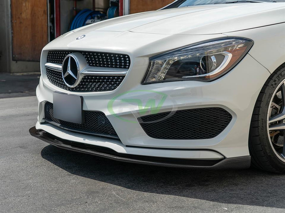 Mercedes C117 CLA Revo Style CF Lip Spoiler