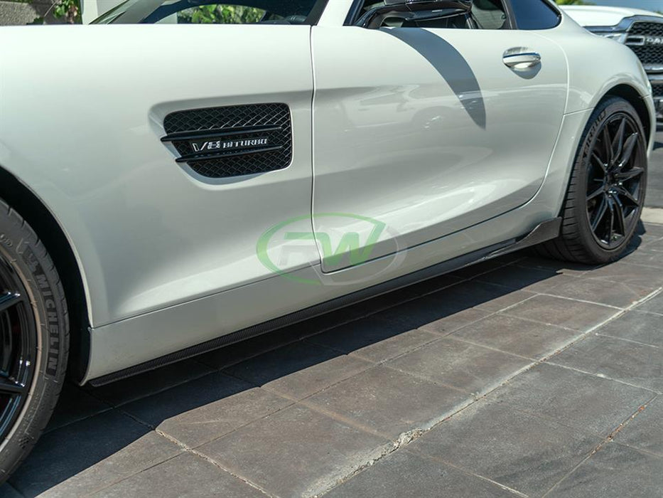 Mercedes C190 GT/GTS CF Side Skirt Extensions