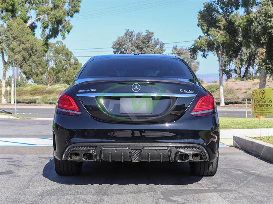 Mercedes W205 W212 Carbon Fiber Exhaust Tips