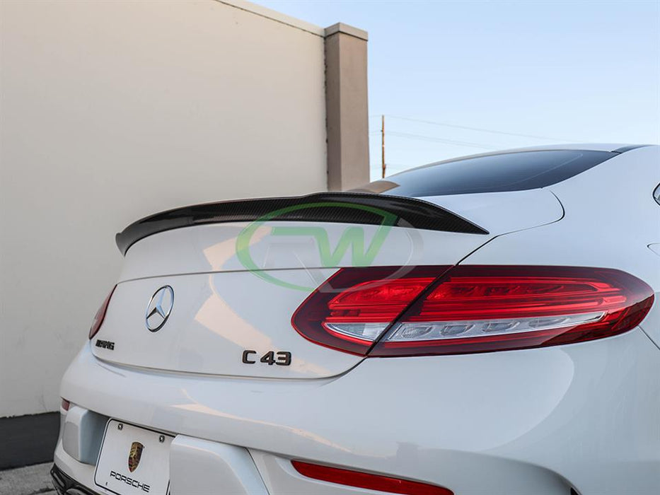 Mercedes W205 Coupe ED1 V2 Style CF Trunk Spoiler