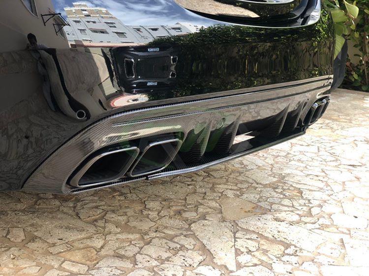 Mercedes W205 C63/C63S Sedan 19+ CF Diffuser