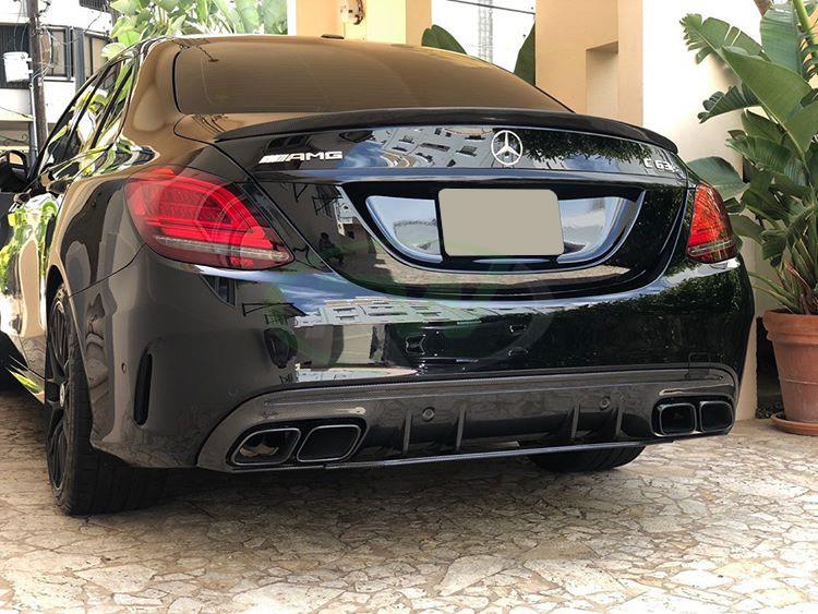 Mercedes W205 C63/C63S Sedan 19+ CF Diffuser