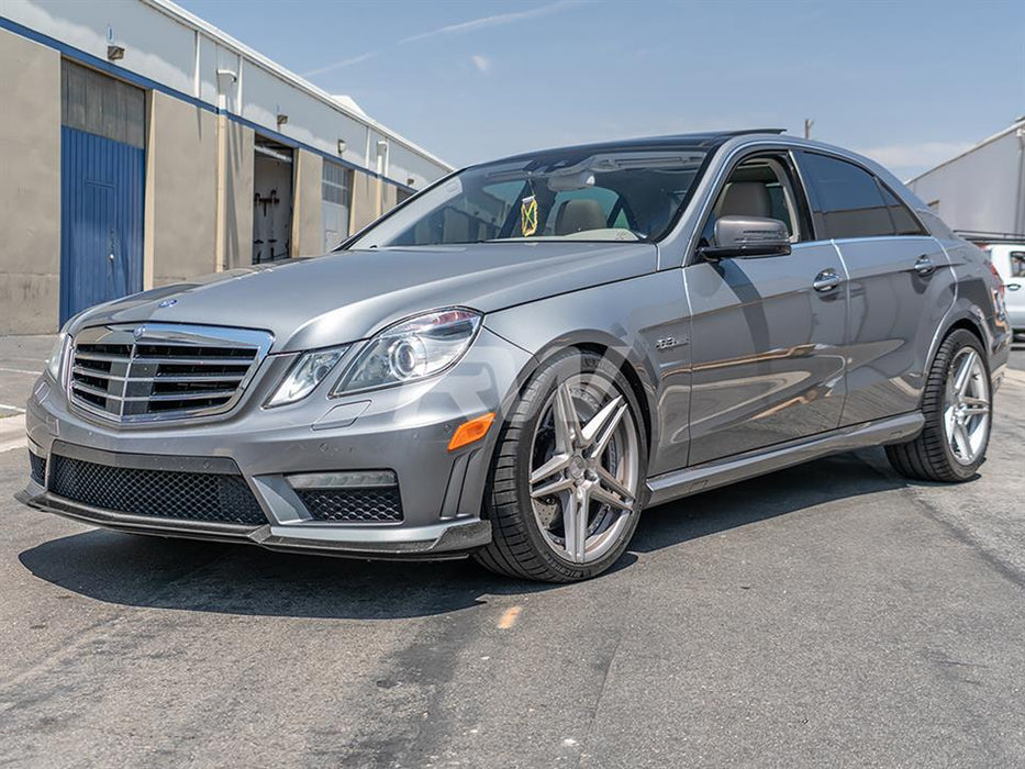 Mercedes W212 E63 Renn Style CF Front Lip 10-13