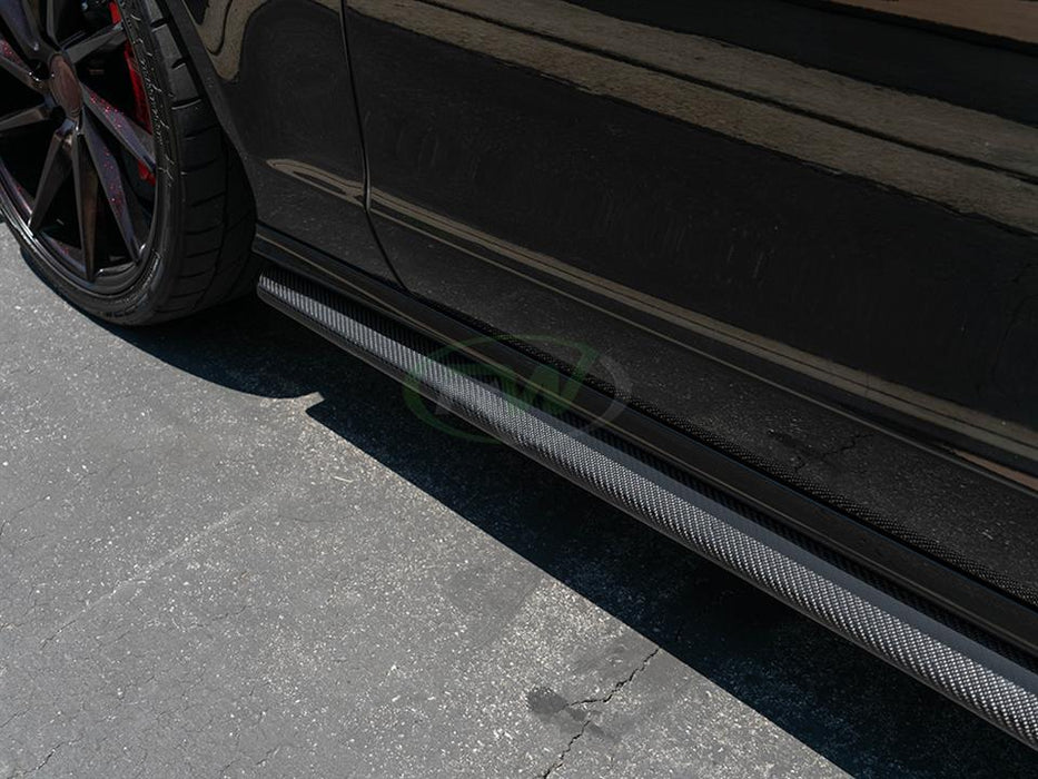 Mercedes W218 CLS Carbon Fiber Side Skirt Extensions