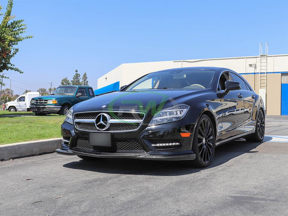 Mercedes W218 CLS550 Carbon Fiber Front Lip Spoiler