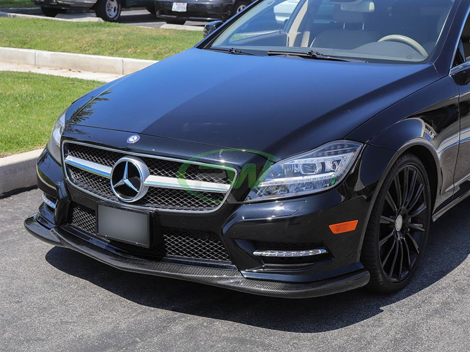 Mercedes W218 CLS550 Carbon Fiber Front Lip Spoiler