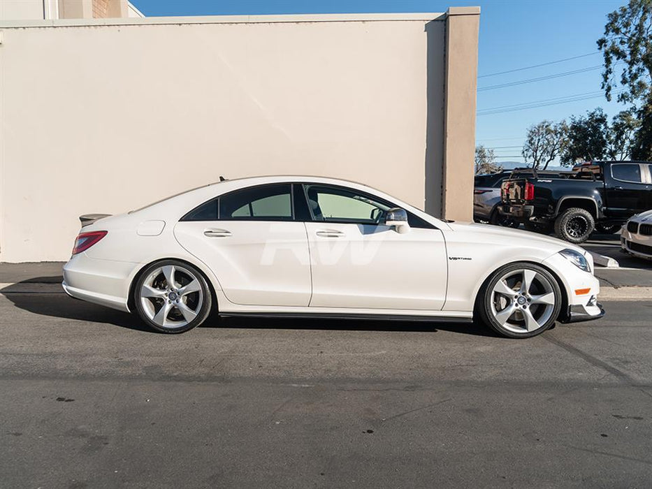 Mercedes W218 CLS Carbon Fiber Side Skirt Extensions