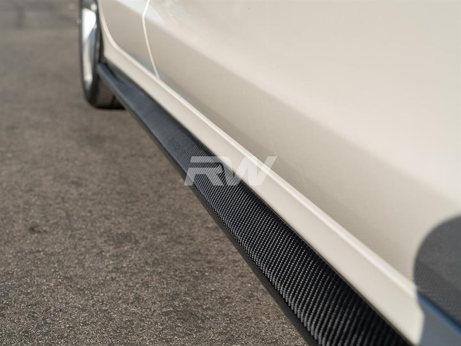 Mercedes W218 CLS Carbon Fiber Side Skirt Extensions