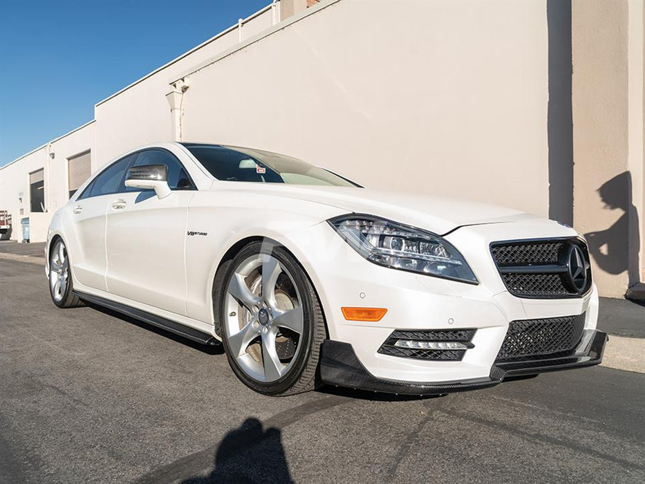 Mercedes W218 CLS Carbon Fiber Side Skirt Extensions