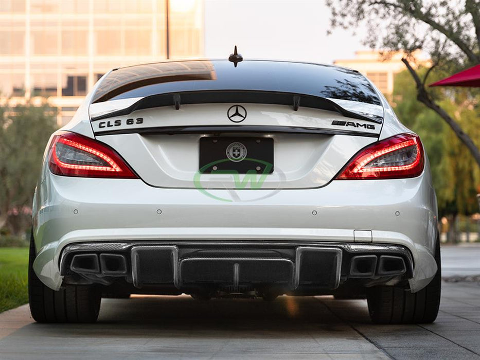 Mercedes W218 Carbon Fiber Renn Style Trunk Spoiler