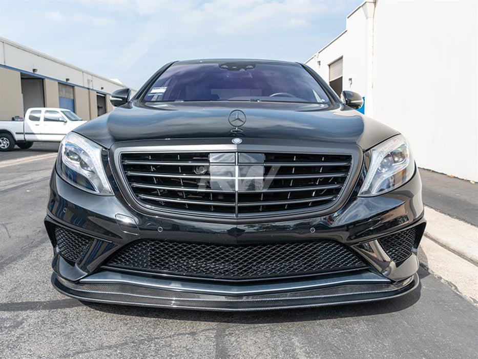 Mercedes W222 S63 Carbon Fiber Front Lip Spoiler