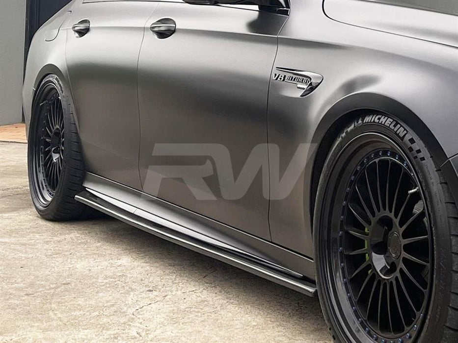 Mercedes W213 Carbon Fiber Side Skirt Extensions