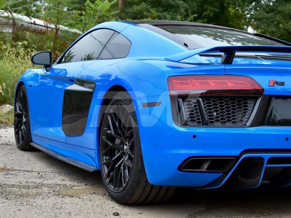 Audi R8 4S Carbon Fiber Side Skirt Extensions