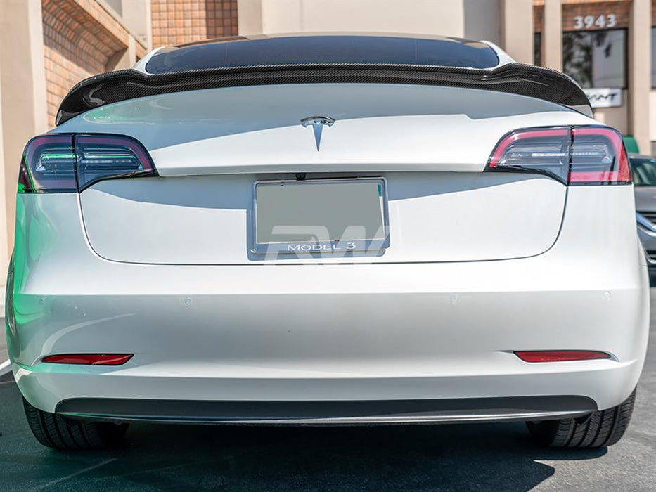 Tesla Model 3 Carbon Fiber DTM Trunk Spoiler