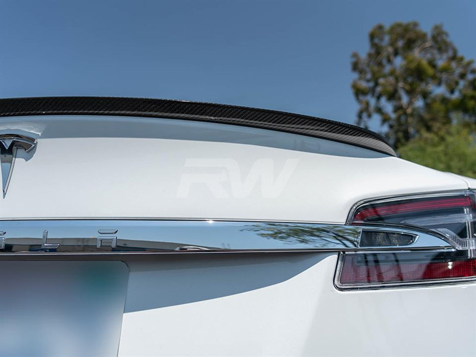 Tesla Model S Carbon Fiber Trunk Spoiler