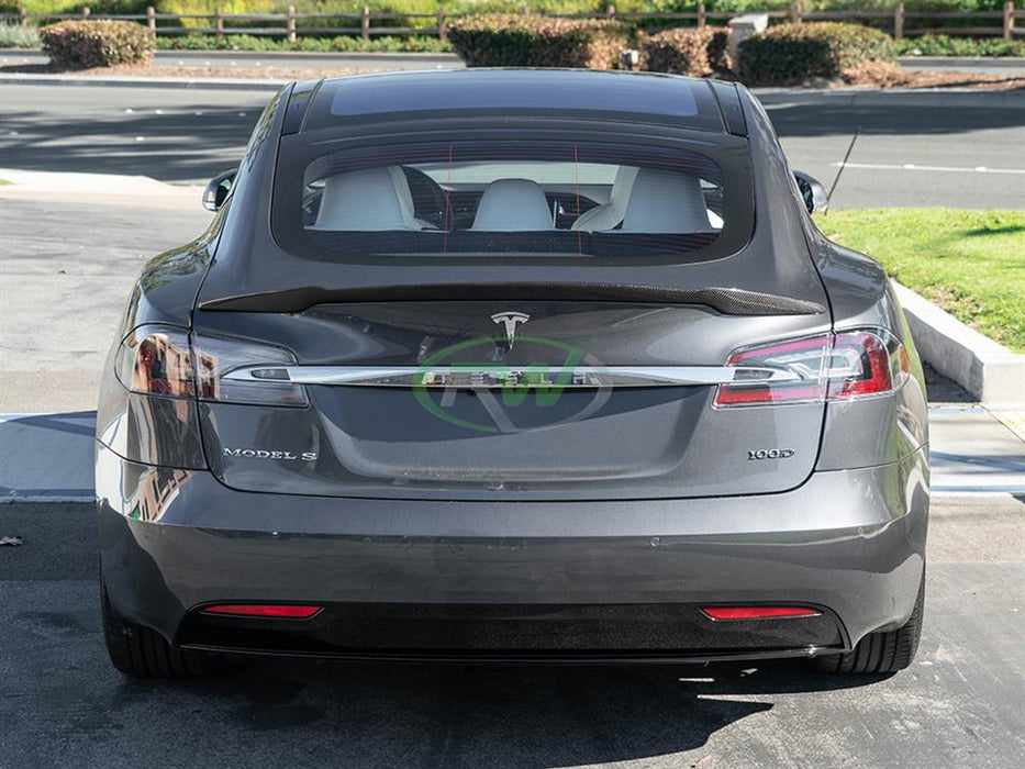 Tesla Model S Revo Style CF Trunk Spoiler