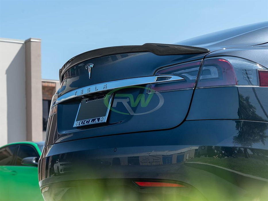 Tesla Model S Revo Style CF Trunk Spoiler