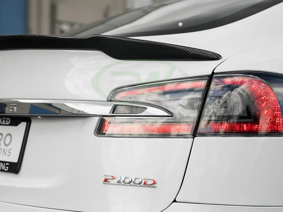 Tesla Model S Revo Style CF Trunk Spoiler