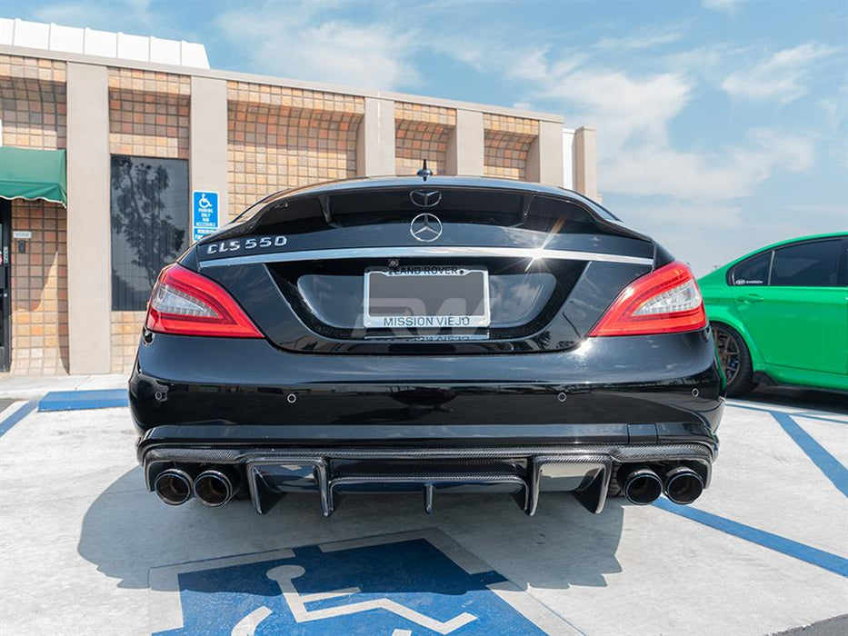 Mercedes W218 Carbon Fiber Renn Style Trunk Spoiler