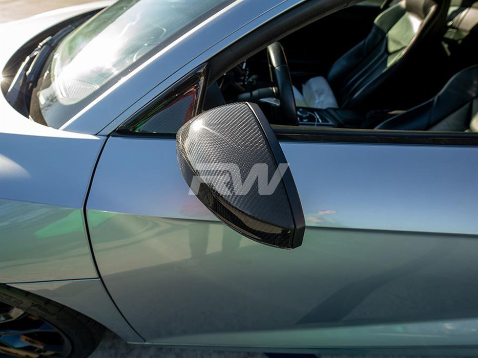 Audi R8 4S Carbon Fiber Mirror Cap Replacements