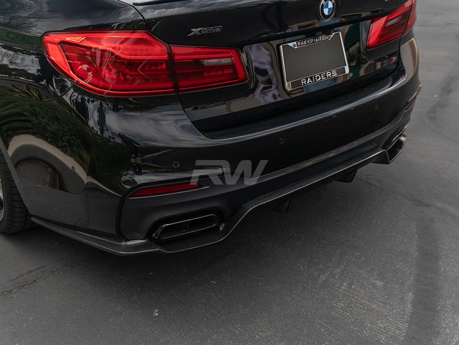 BMW G30 3D Style Carbon Fiber Rear Diffuser