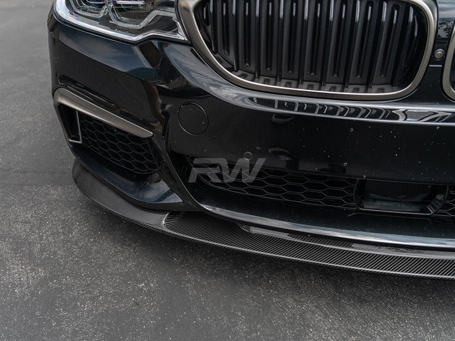 BMW G30 3D Style Carbon Fiber Front Lip Spoiler