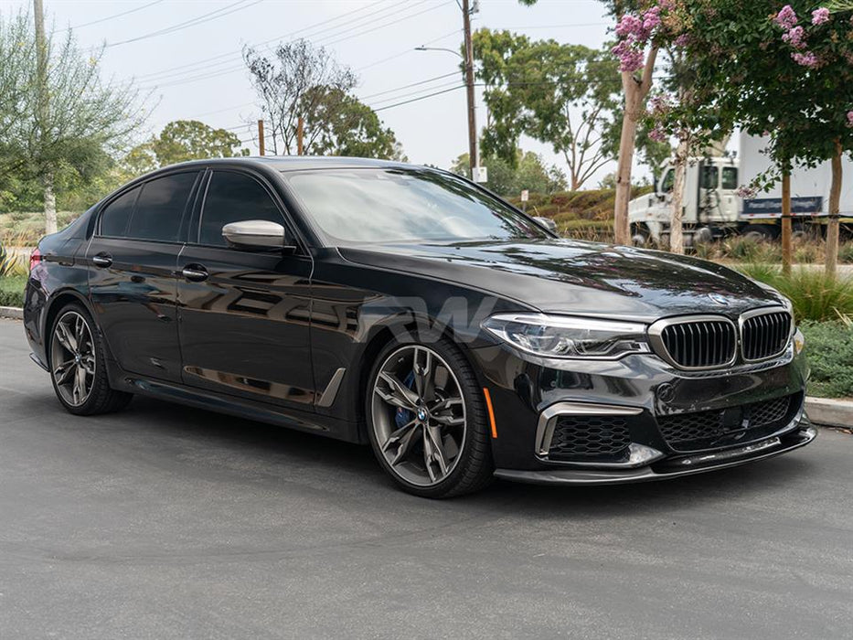 BMW G30 3D Style Carbon Fiber Front Lip Spoiler