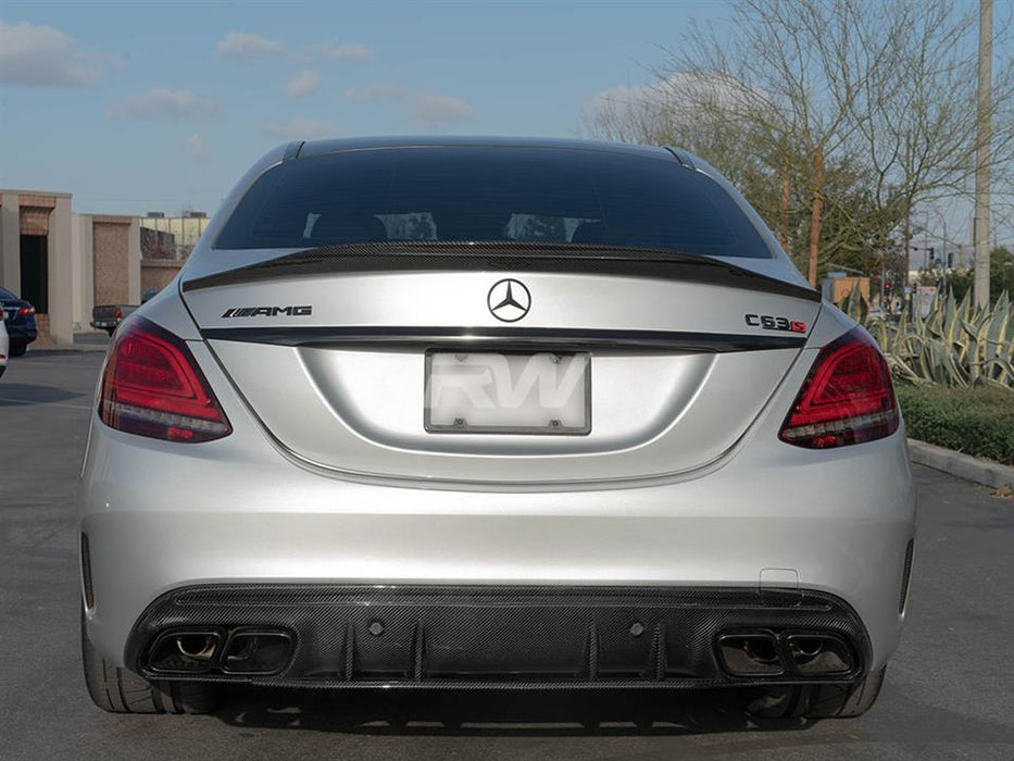 Mercedes W205 C63/C63S Sedan 19+ CF Diffuser