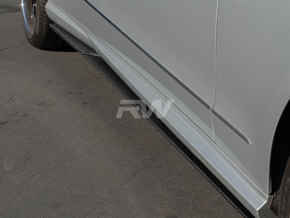 Mercedes W212 Carbon Fiber Side Skirt Extensions