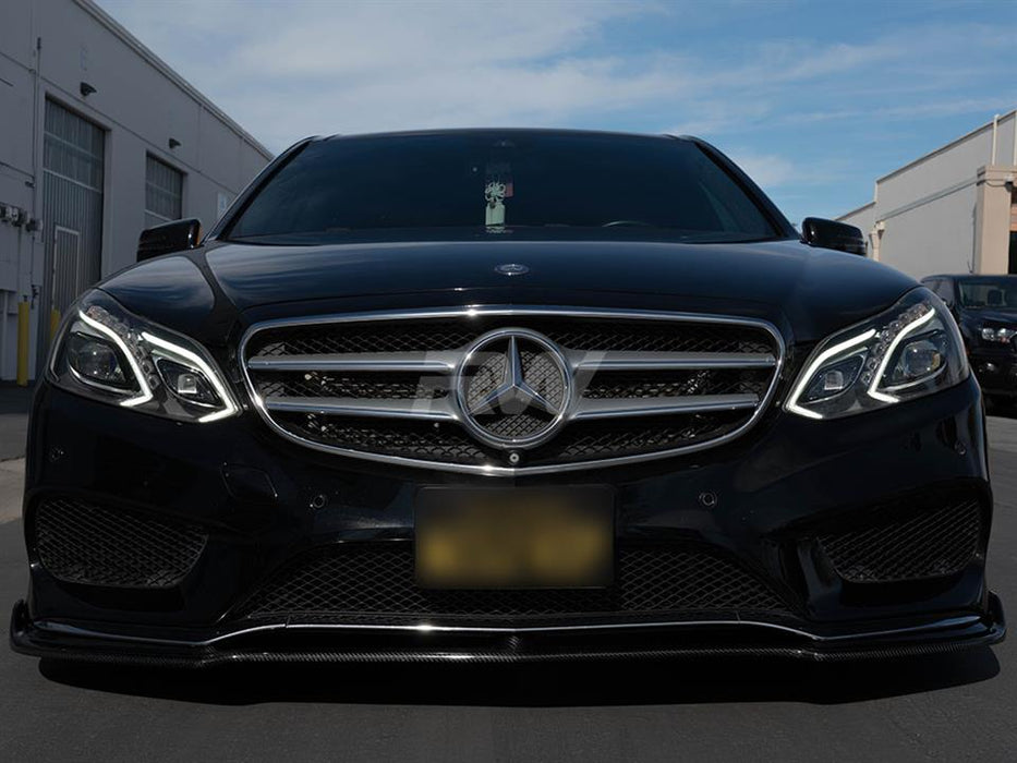 Mercedes W212 14+ Sport Carbon Fiber Front Lip