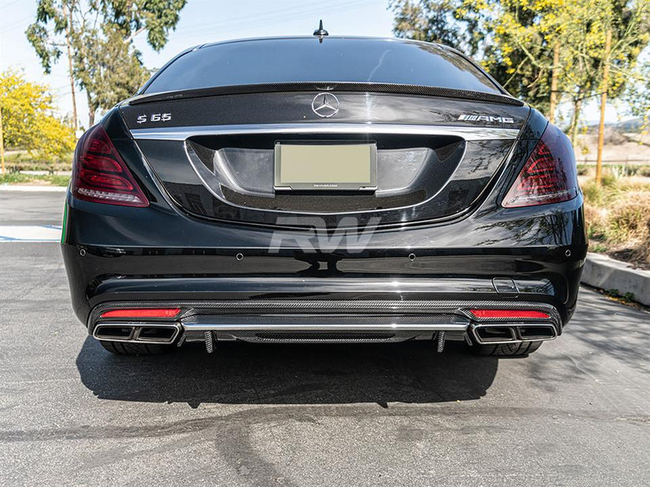 Mercedes W222 S63 Carbon Fiber Rear Diffuser