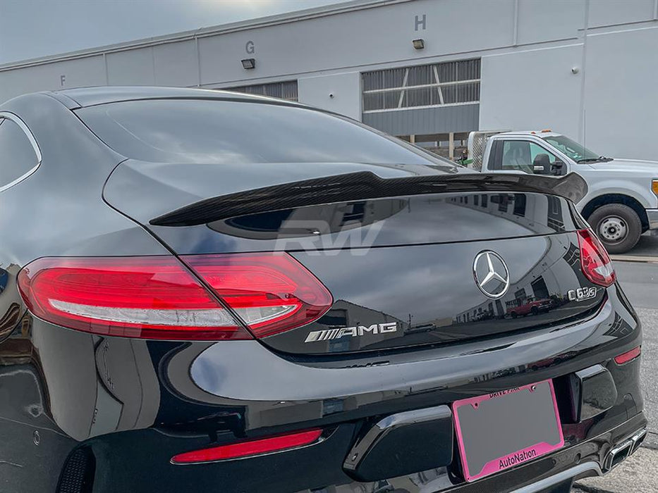 Mercedes W205 XR Coupe Carbon Fiber Trunk Spoiler