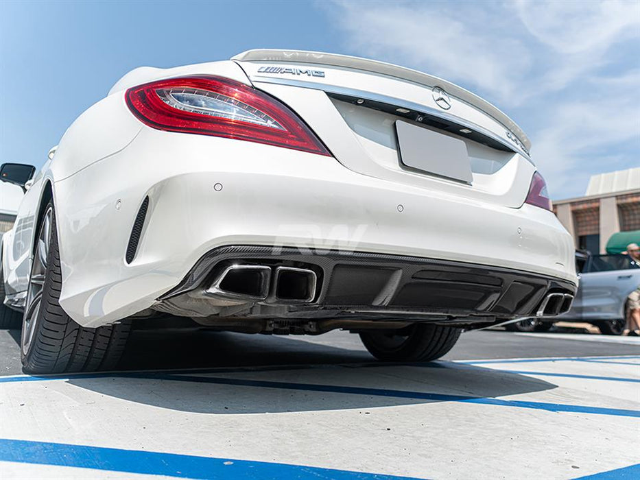 Mercedes W218 CLS63 AMG Carbon Fiber Diffuser