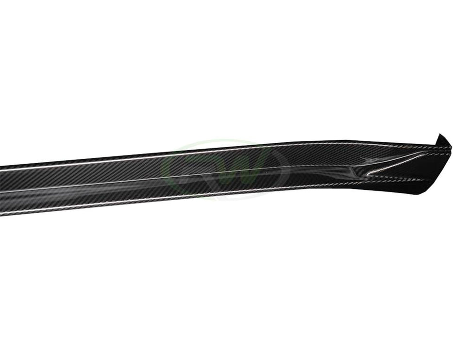 Tesla Model Y DTM Full Carbon Fiber Side Skirt Extensions