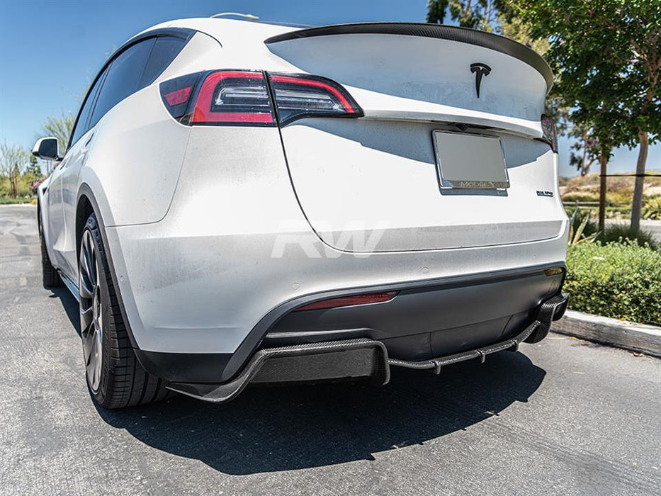 Tesla Model Y DTM Full Carbon Fiber Diffuser