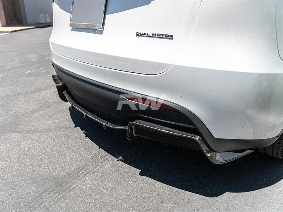 Tesla Model Y DTM Full Carbon Fiber Diffuser