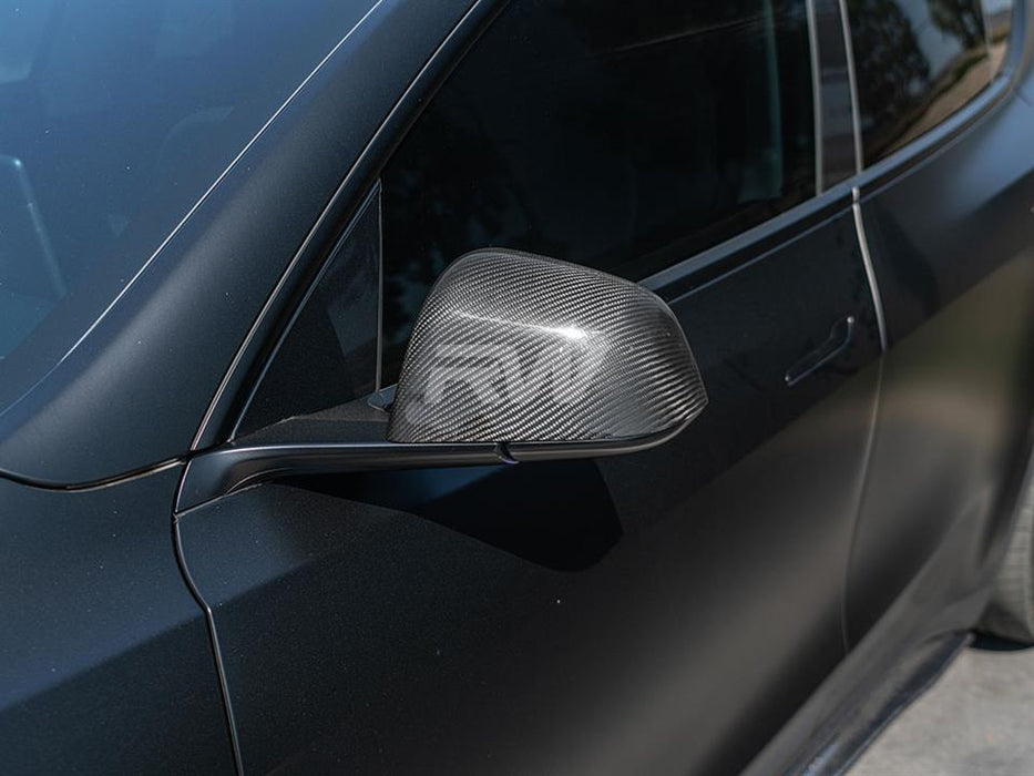 Tesla Model Y Carbon Fiber Mirror Covers