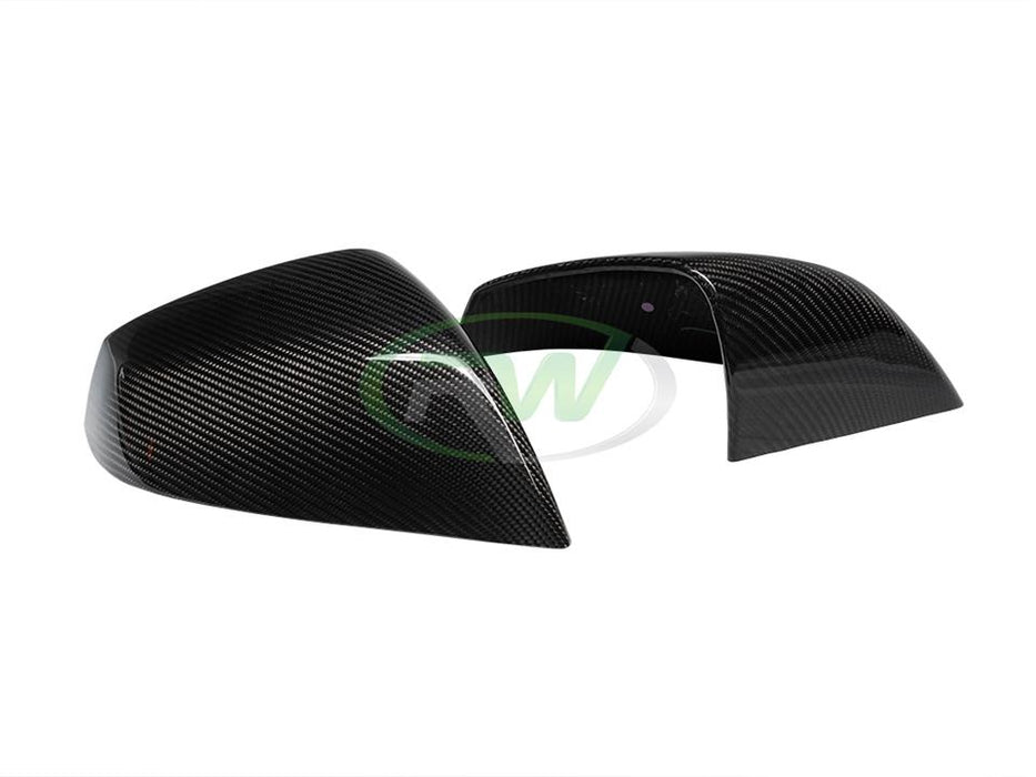 Tesla Model S Plaid 21+ Carbon Fiber Mirror Covers