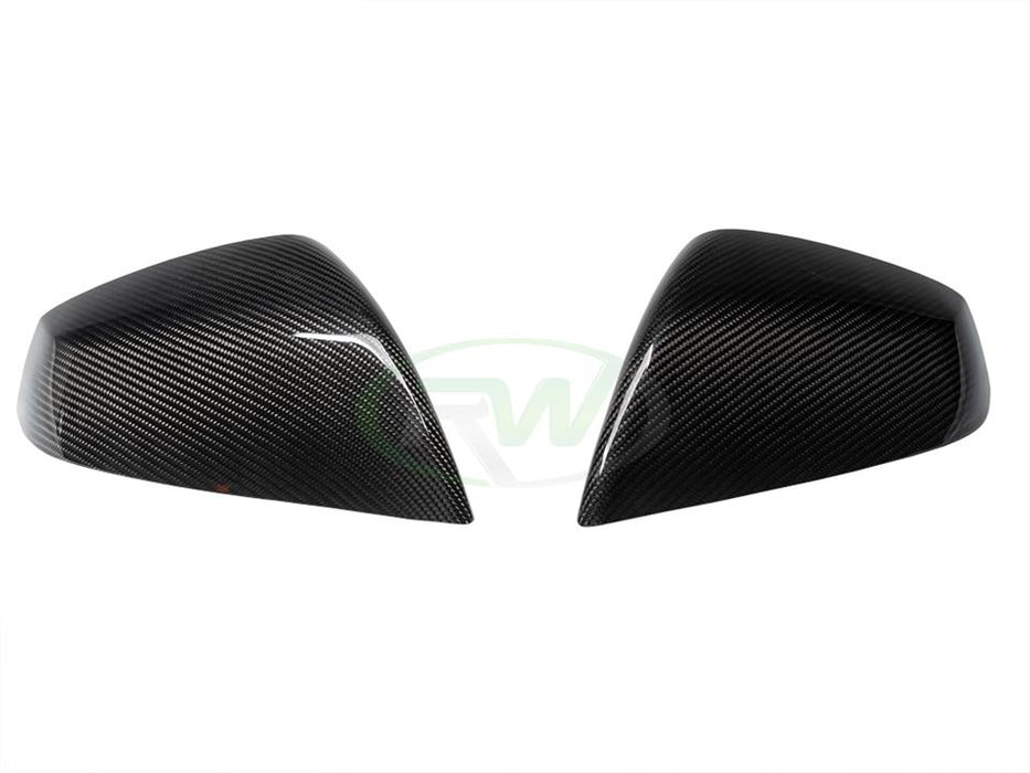 Tesla Model S Plaid 21+ Carbon Fiber Mirror Covers