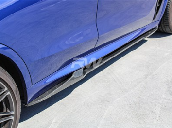 BMW G05 X5 F95 X5M Man Style Carbon Fiber Side Skirt Extensions