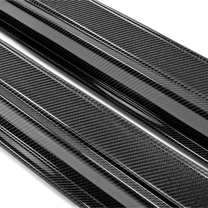 SS-Style Carbon Fiber Side Skirts For 2009-2016 Nissan GTR (Do Not Fit NISMO)