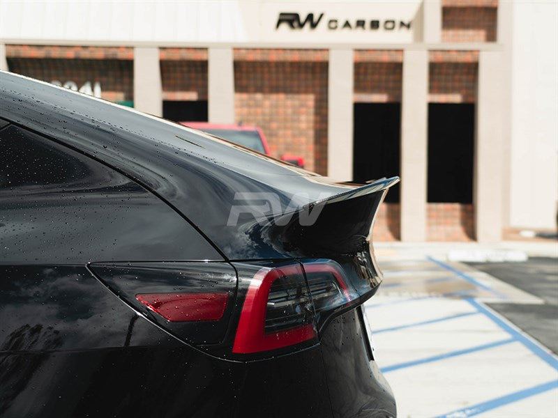 Tesla Model Y Carbon Fiber Trunk Spoiler