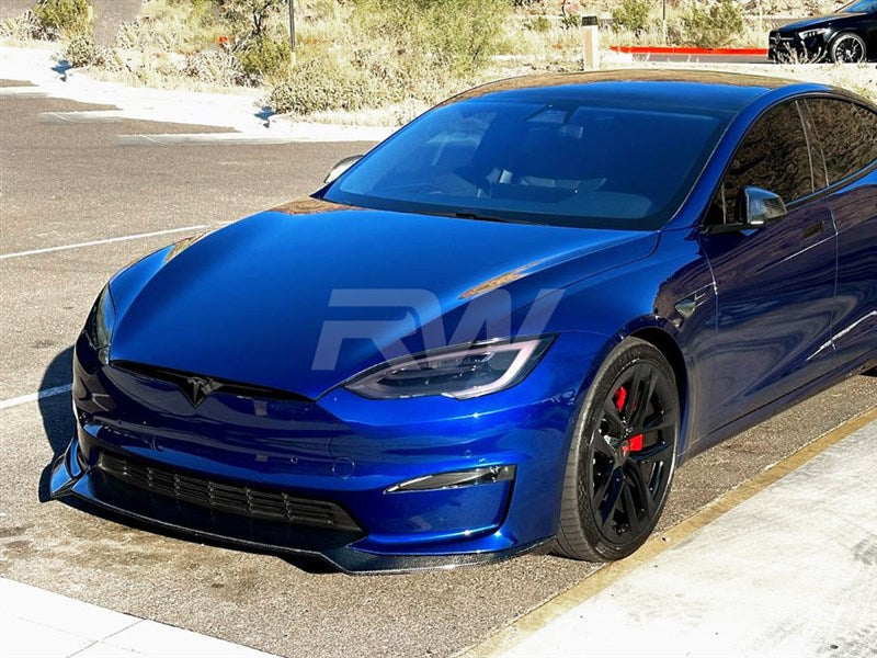 Tesla Model S Plaid Carbon Fiber Front Lip