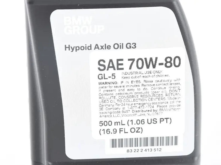 BMW G3 Hypoid Differential Fluid(500 ML) - 83222413512